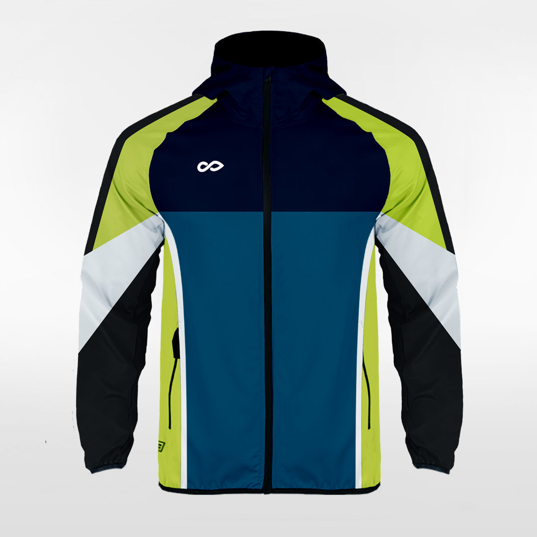 Retro Style 2 - Customized Men's Sublimated Full-Zip Waterproof W003
