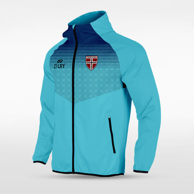 Historic Greek - Customized Men's Sublimated Full-Zip Waterproof 9649
