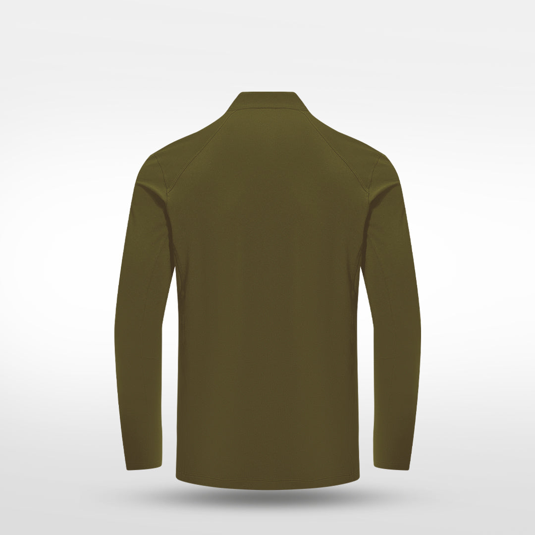 裏起毛ハーフジップウェア