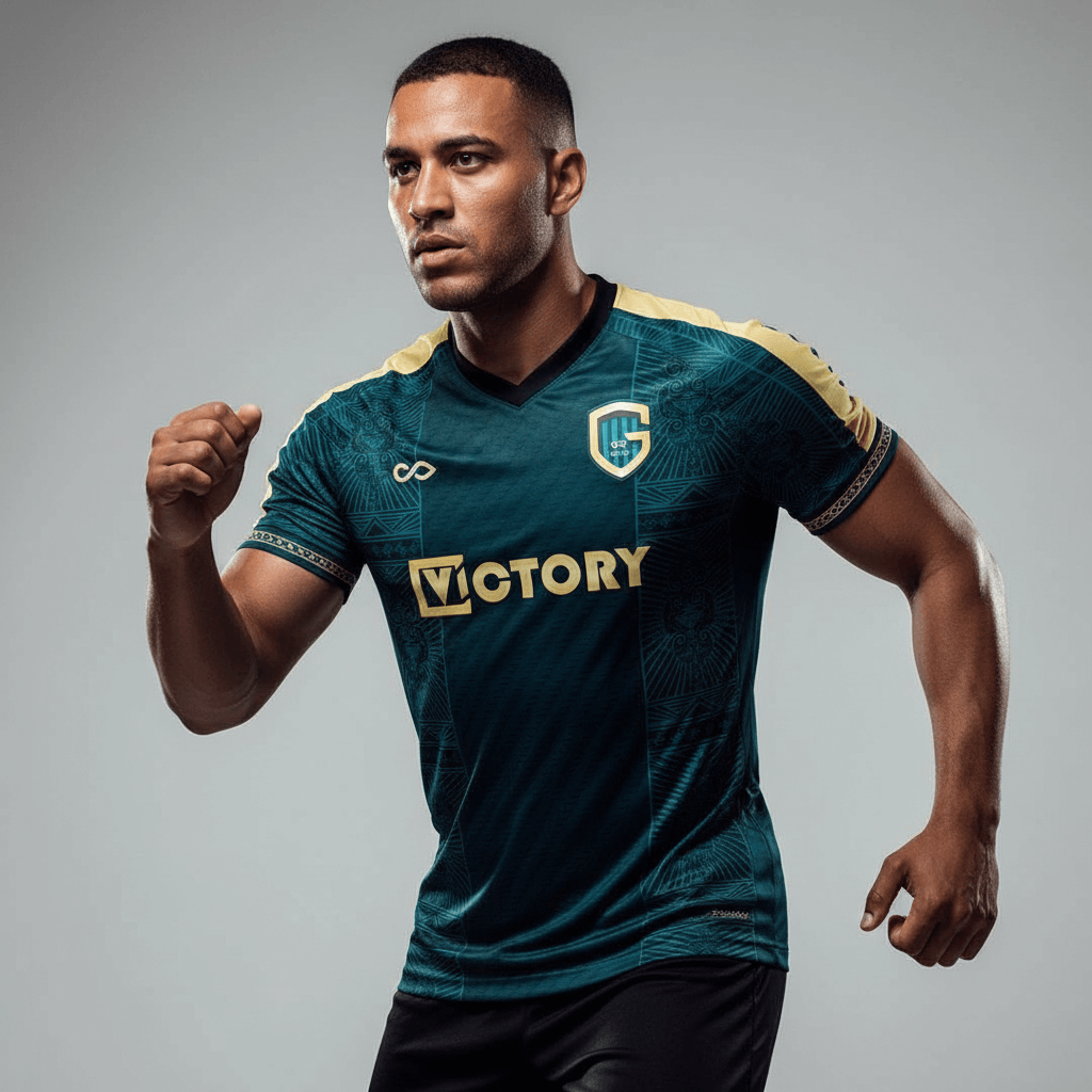Cikers Sports Azure Shadow - Custom Soccer Jersey for Men Sublimation - WS201GYVO3