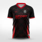 Cikers Sports black red / S Realm Racers - Custom Soccer Jersey for Men Sublimation - WS201GCFYJC3