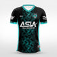 Cikers Sports black / S Night Shadow- Custom Soccer Jersey for Men Sublimation - WS201GYVB3