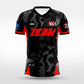 Cikers Sports black / S Red world - Custom Soccer Jersey for Men Sublimation - WS201GYVM3