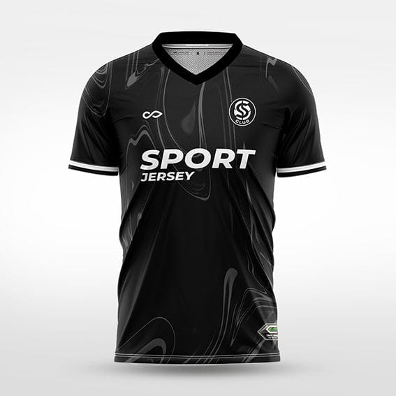 Cikers Sports black / S Ripple Vein - Custom Soccer Jersey for Men Sublimation - WS201GCLW3