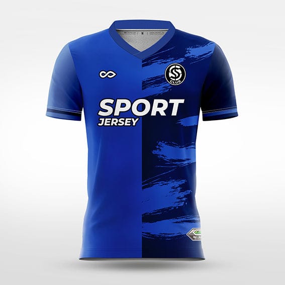 Cikers Sports blue navy / S Wave Cutter - Custom Soccer Jersey for Men Sublimation - WS201GCZL3
