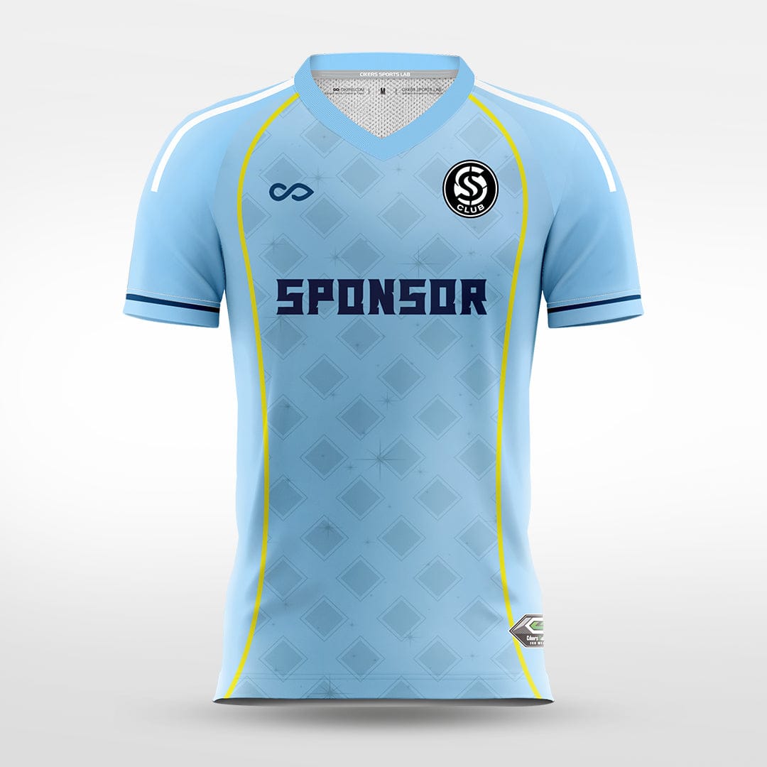 Cikers Sports blue / S Diamond Array - Custom Soccer Jersey for Men Sublimation - WS201GCLD3