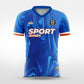 Cikers Sports blue / S Ripple Vein - Custom Soccer Jersey for Men Sublimation - WS201GCLW3
