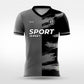 Cikers Sports gray black / S Wave Cutter - Custom Soccer Jersey for Men Sublimation - WS201GCZL3