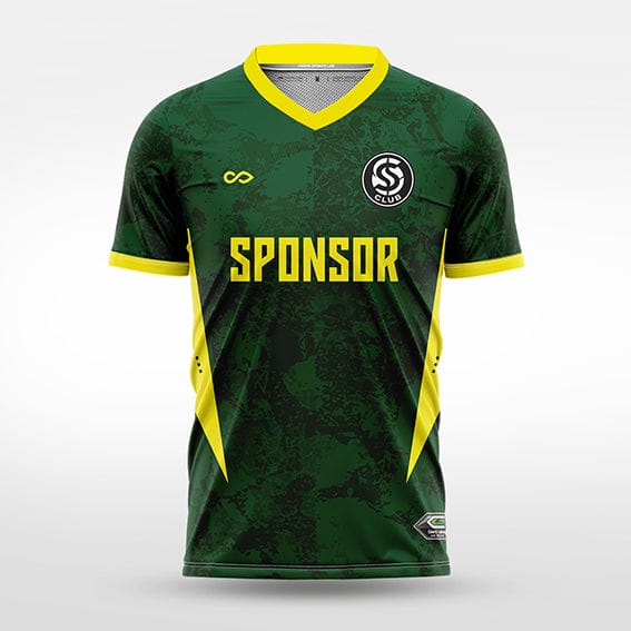 Cikers Sports green / S Sharp Shard - Custom Soccer Jersey for Men Sublimation - WS201GCFL3