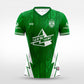 Cikers Sports green / S Wheat Plain- Custom Soccer Jersey for Men Sublimation - WS201GYVC3