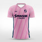 Cikers Sports pink / S front boundary - Custom Soccer Jersey for Men Sublimation - WS201GYUU3