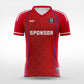 Cikers Sports red / S Diamond array - Custom Soccer Jersey for Men Sublimation - WS201GCLZ3