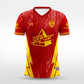 Cikers Sports red / S Wheat Plain- Custom Soccer Jersey for Men Sublimation - WS201GYVC3