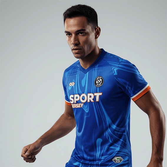 Cikers Sports Ripple Vein - Custom Soccer Jersey for Men Sublimation - WS201GCLW3