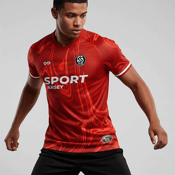 Cikers Sports Ripple Vein - Custom Soccer Jersey for Men Sublimation - WS201GCLW3