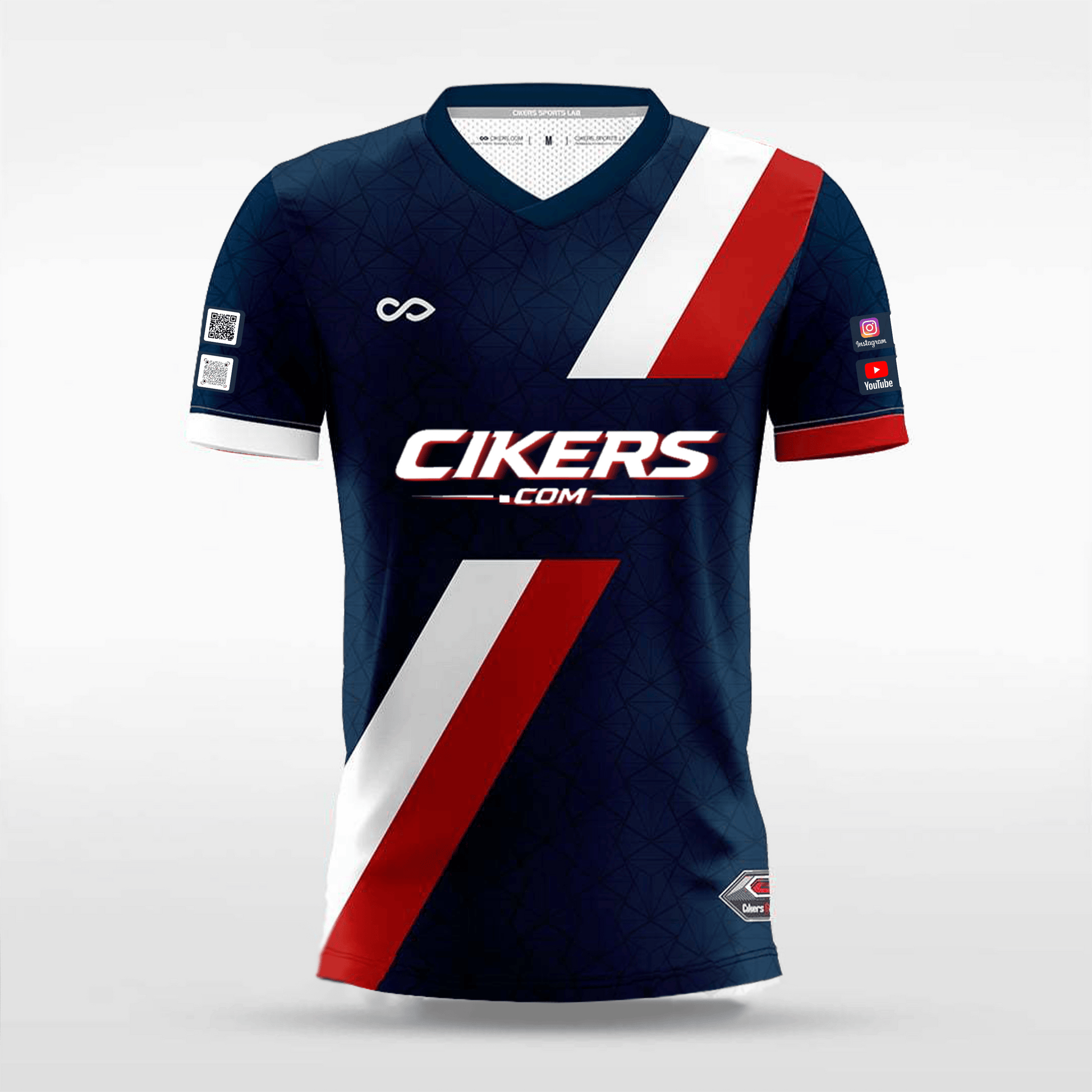 昇華カスタムサッカーシャツ - Sample Soccer Jersey - Non-customized Football Jersey (Dye Print)-Limited to 10 items