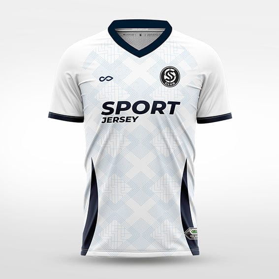 Cikers Sports white blue / S Realm Racers - Custom Soccer Jersey for Men Sublimation - WS201GCFYJC3