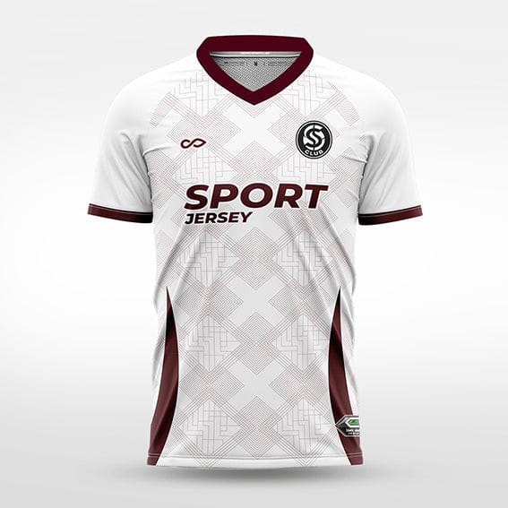 Cikers Sports white red / S Realm Racers - Custom Soccer Jersey for Men Sublimation - WS201GCFYJC3