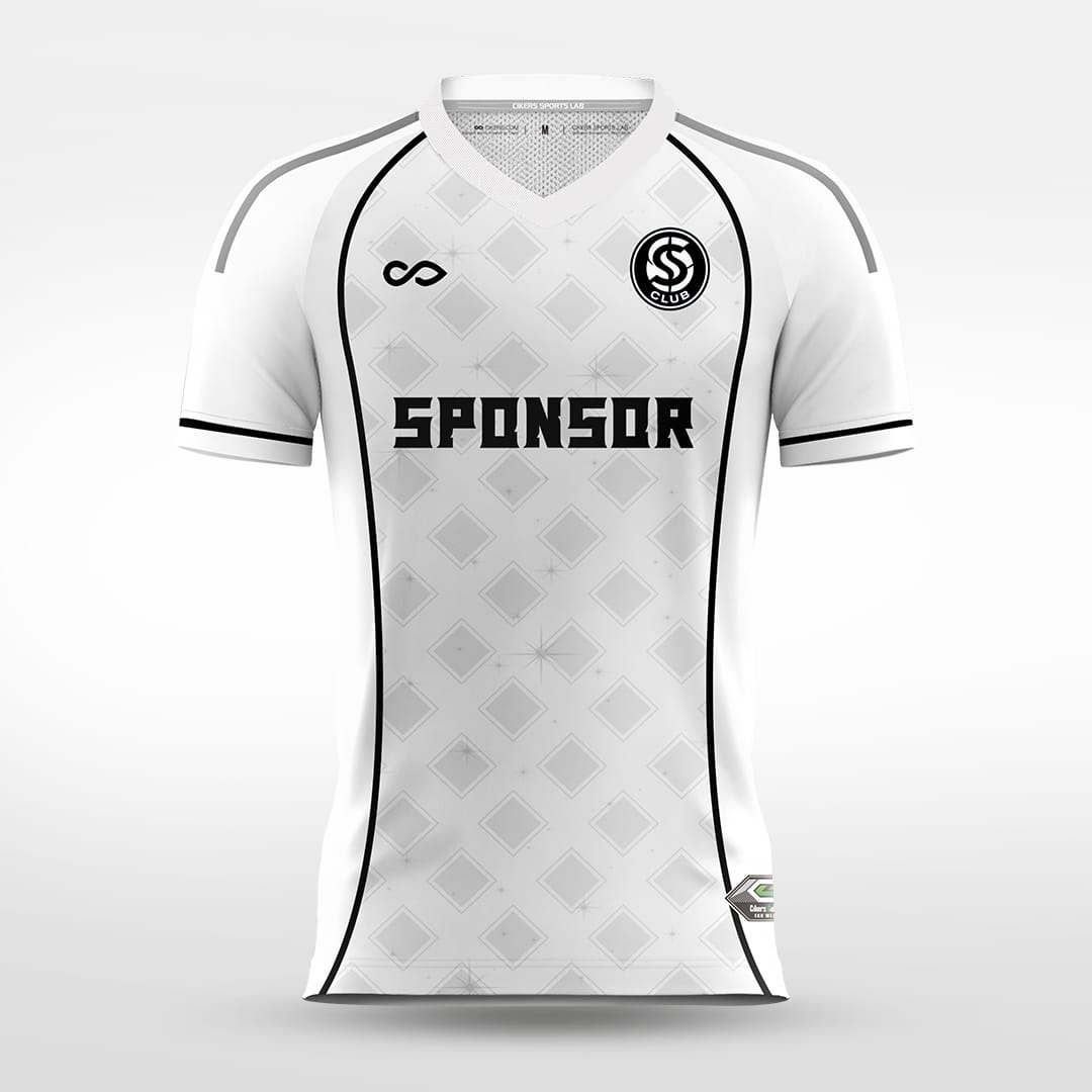 Cikers Sports white / S Diamond array - Custom Soccer Jersey for Men Sublimation - WS201GCLZ3