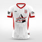 Cikers Sports white / S Flame Domain - Custom Soccer Jersey for Men Sublimation - WS201GYUW3