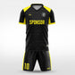 XTeamwear Soccer Uniforms black / S Edge - Custom Soccer Jerseys Kit Sublimated for Team - WS204GCRJ3