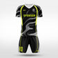 XTeamwear Soccer Uniforms black / S Iridescent Edge - Custom Soccer Jerseys Kit Sublimated for Team - WS204GCHCFX3