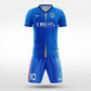 XTeamwear Soccer Uniforms blue / S Blade Glaive - Custom Soccer Jerseys Kit Sublimated for Team - WS204GCJJ3