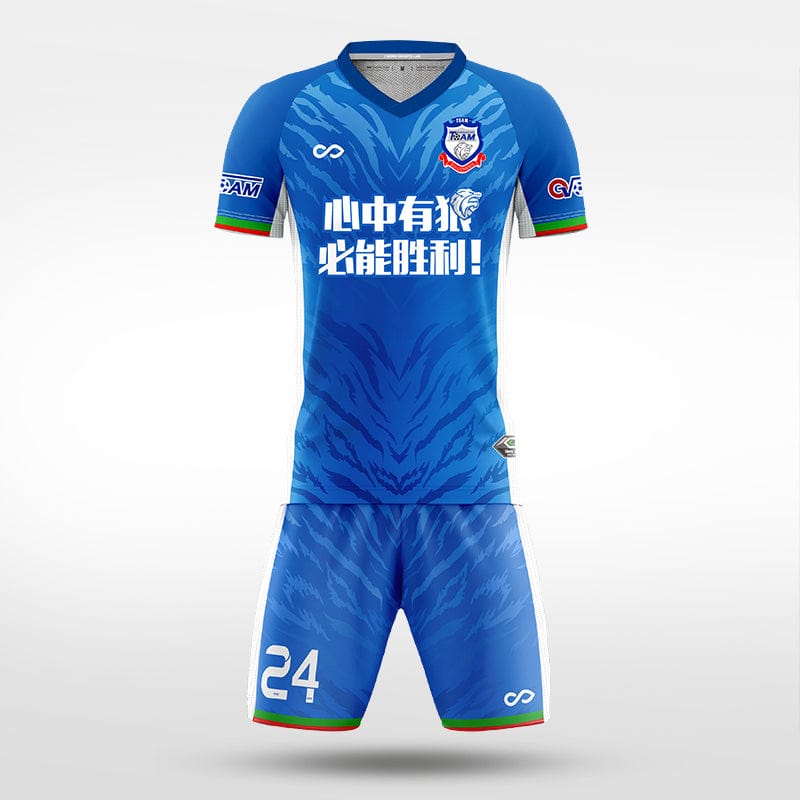 XTeamwear Soccer Uniforms blue / S Cloud Wolf Shadowplay - Custom Soccer Jerseys Kit Sublimated for Team - WS204GCYLLY3