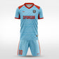 XTeamwear Soccer Uniforms blue / S Edge - Custom Soccer Jerseys Kit Sublimated for Team - WS204GCRJ3