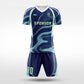 XTeamwear Soccer Uniforms blue / S Iridescent Edge - Custom Soccer Jerseys Kit Sublimated for Team - WS204GCHCFX3