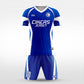 XTeamwear Soccer Uniforms blue / S Through the clouds - Custom Soccer Jerseys Kit Sublimated for Team - WS204GCCY3