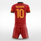 XTeamwear Soccer Uniforms Crimson Halberd - Custom Soccer Jerseys Kit Sublimated for Team - WS204GCCJ3