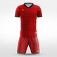 XTeamwear Soccer Uniforms Crimson Halberd - Custom Soccer Jerseys Kit Sublimated for Team - WS204GCCJ3