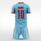 XTeamwear Soccer Uniforms Edge - Custom Soccer Jerseys Kit Sublimated for Team - WS204GCRJ3