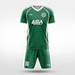 XTeamwear Soccer Uniforms green / S Horizontal Ripple - Custom Soccer Jerseys Kit Sublimated for Team - WS204GCHY3