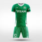 XTeamwear Soccer Uniforms green / S Layered Peaks - Custom Soccer Jerseys Kit Sublimated for Team - WS204GCCL3