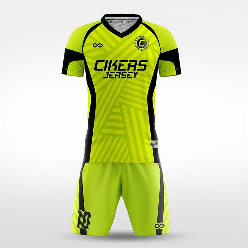 XTeamwear Soccer Uniforms green / S Through the clouds - Custom Soccer Jerseys Kit Sublimated for Team - WS204GCCY3