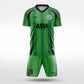 XTeamwear Soccer Uniforms green / S Vertical Ridge - Custom Soccer Jerseys Kit Sublimated for Team - WS204GCZL3