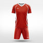 XTeamwear Soccer Uniforms Horizontal Ripple - Custom Soccer Jerseys Kit Sublimated for Team - WS204GCHY3