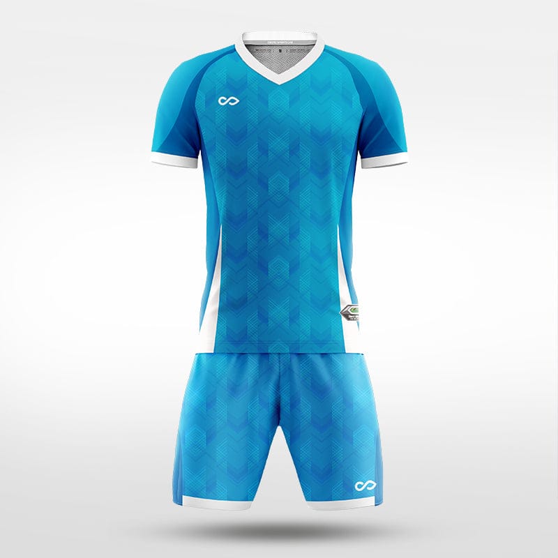 XTeamwear Soccer Uniforms Layered Peaks - Custom Soccer Jerseys Kit Sublimated for Team - WS204GCCL3