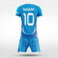 XTeamwear Soccer Uniforms Layered Peaks - Custom Soccer Jerseys Kit Sublimated for Team - WS204GCCL3
