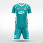 XTeamwear Soccer Uniforms mint green / S Horizontal Ripple - Custom Soccer Jerseys Kit Sublimated for Team - WS204GCHY3