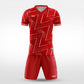 XTeamwear Soccer Uniforms Raging Bolt - Custom Soccer Jerseys Kit Sublimated for Team - WS204GCKB3