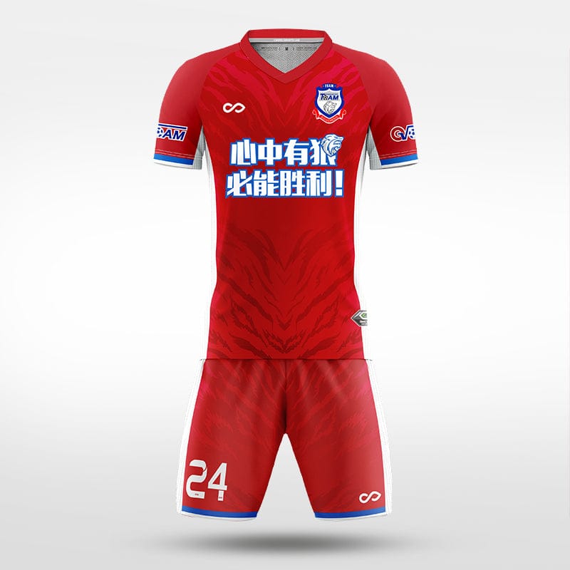 XTeamwear Soccer Uniforms red / S Cloud Wolf Shadowplay - Custom Soccer Jerseys Kit Sublimated for Team - WS204GCYLLY3