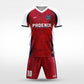 XTeamwear Soccer Uniforms red / S Nirvana - Custom Soccer Jerseys Kit Sublimated for Team - WS204GCNP3