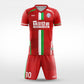 XTeamwear Soccer Uniforms red / S Skyward - Custom Soccer Jerseys Kit Sublimated for Team -WS204GCTT3