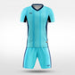 XTeamwear Soccer Uniforms Split Jade - Custom Soccer Jerseys Kit Sublimated for Team - WS204GCLC3