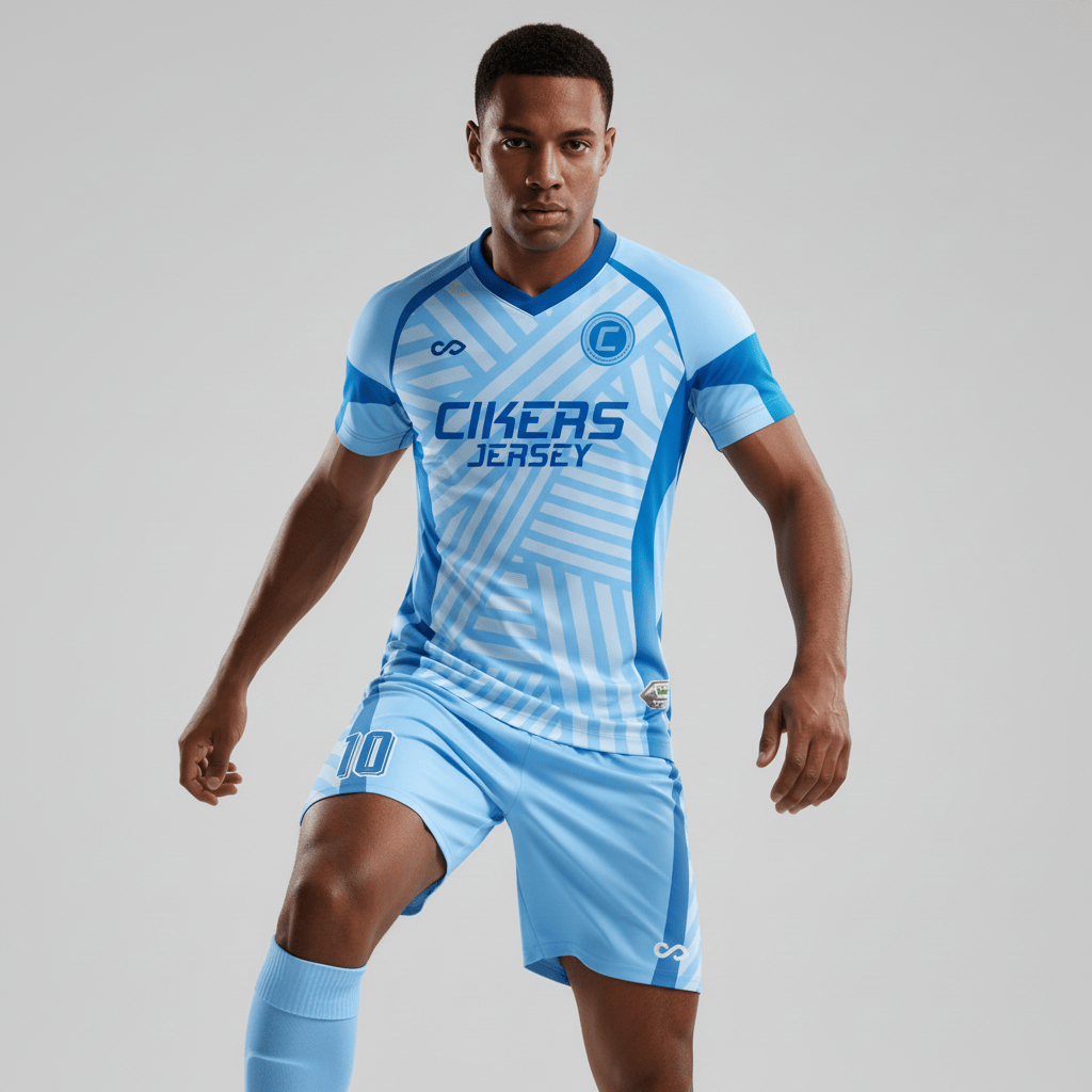 XTeamwear Soccer Uniforms Through the clouds - Custom Soccer Jerseys Kit Sublimated for Team - WS204GCCY3