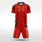 XTeamwear Soccer Uniforms Vertical Ridge - Custom Soccer Jerseys Kit Sublimated for Team - WS204GCZL3