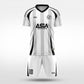 XTeamwear Soccer Uniforms white / S Longitudinal edge - Custom Soccer Jerseys Kit Sublimated for Team - WS204GCZL3